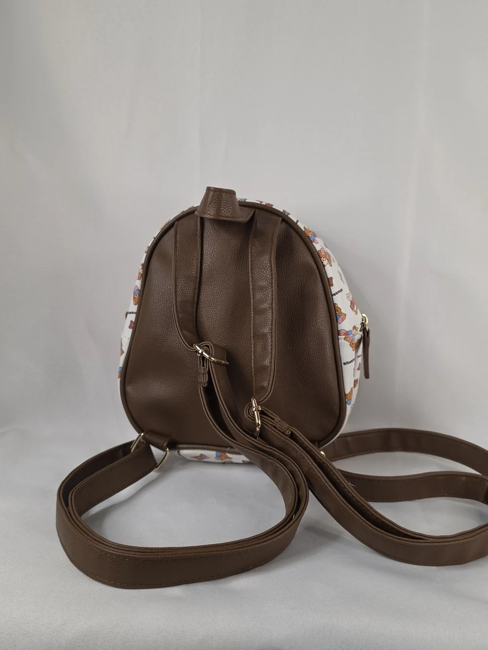 San-X Rilakkuma USA Tour 20th Anniversary Mini Backpack White Brown Kawai